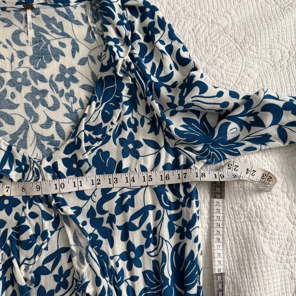 Free People Rebecca Floral Print Ruffled Dress